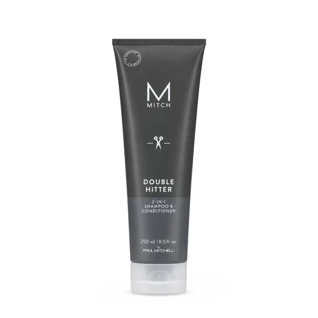 Paul Mitchell Bezsulfátový pečující šampon a kondicionér 2v1 Mitch (Double Hitter Sulfate-Free 2 In 1 Shampoo & Conditioner) 250 ml