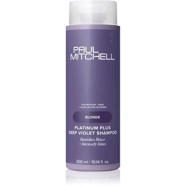 Paul Mitchell Blonde Platinum Plus Deep Violet Shampoo fialový šampon neutralizující žluté tóny 300 ml