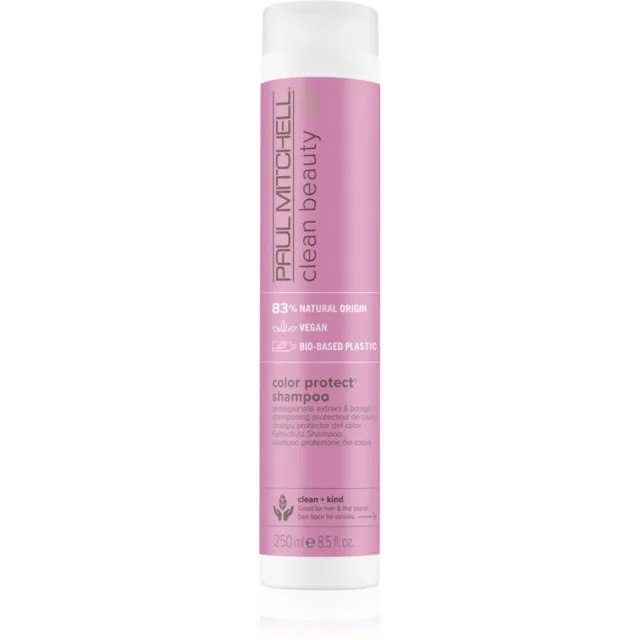 Paul Mitchell Clean Beauty Color Protect Shampoo fialový šampon pro zesvětlené, melírované studené blond vlasy 250 ml