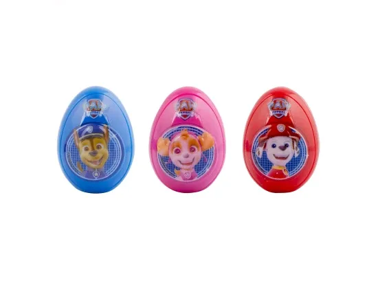 Paw Patrol Collection Egg - vejce s 3D reliéfem, cukrovinkou a hračkou - mix barev 10 g