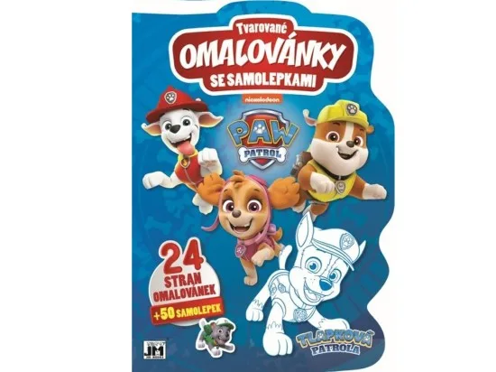 Paw Patrol tvarované omalovánky