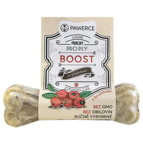 PAWERCE BOOST Žvýkací kost plněná pro psy, Velikost: S