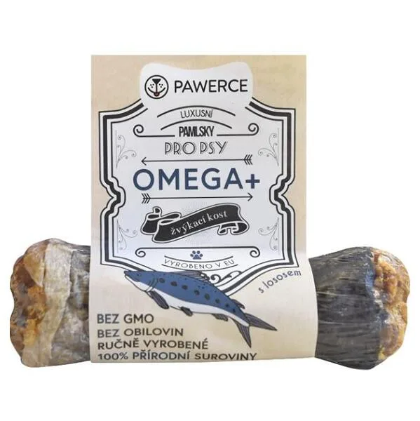 PAWERCE Omega+ žvýkací kost pro psy plněná, Velikost: M