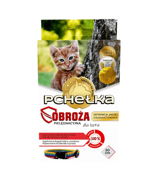 PCHELKA Obojek proti blechám pro kočky 30cm