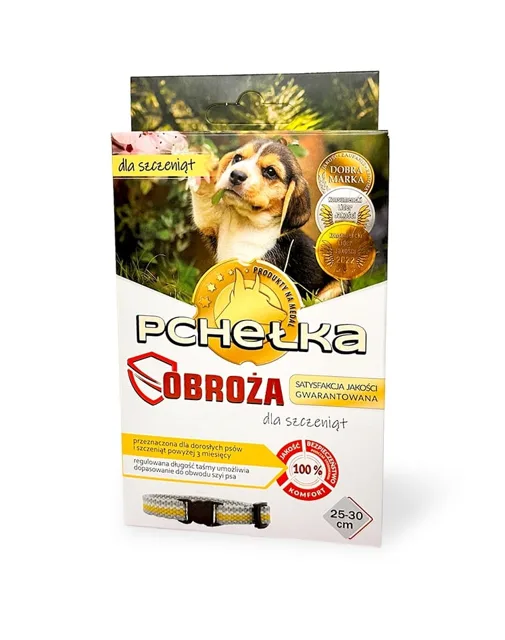 PCHEŁKA Obojek proti klíšťatům a blechám pro štěňata 25-30 cm