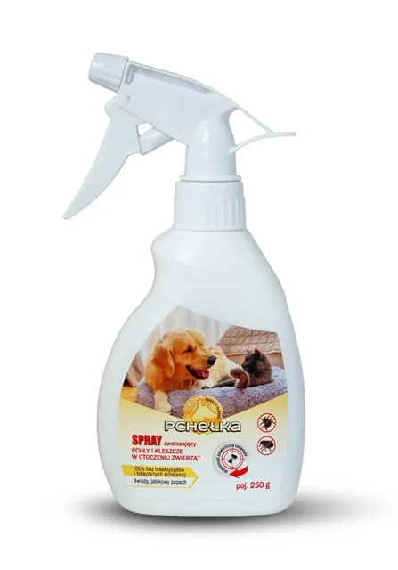 PCHEŁKA Spray proti blechám a klíčům v okolí zvířat 250 g