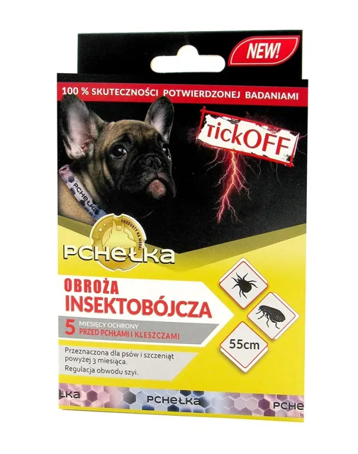 PCHEŁKA TickOff Insekticidní obojek pro psy 55 cm