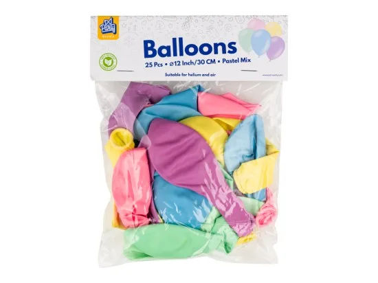 PD Balónky latex mix pastelové 25 ks