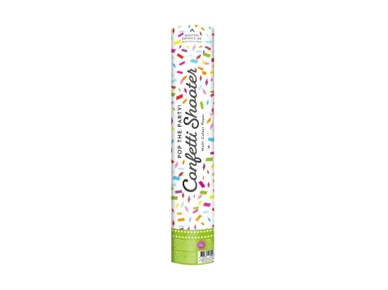 PD Konfety vystřelovací mix barevné papírové + vystřelovač 40 cm