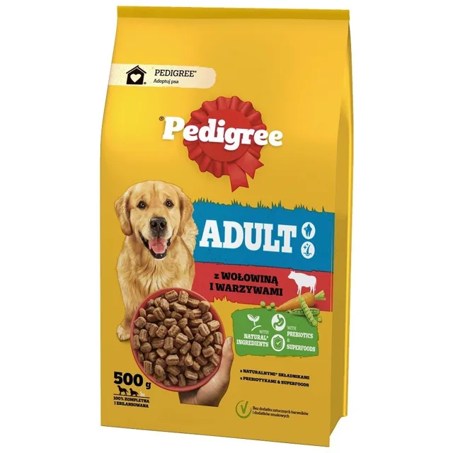 PEDIGREE Adult 500 gs hovězím masem a zeleninou pro velké a středně velké psy