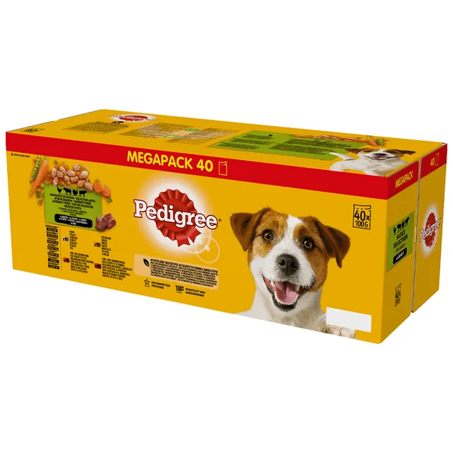 PEDIGREE Adult kapsičky v omáčce 40x100g Mix příchutí