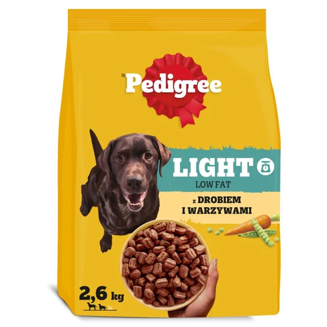 PEDIGREE Adult Light s drůbežím masem a zeleninou nízkokalorického krmiva pro psy 2,6 kg
