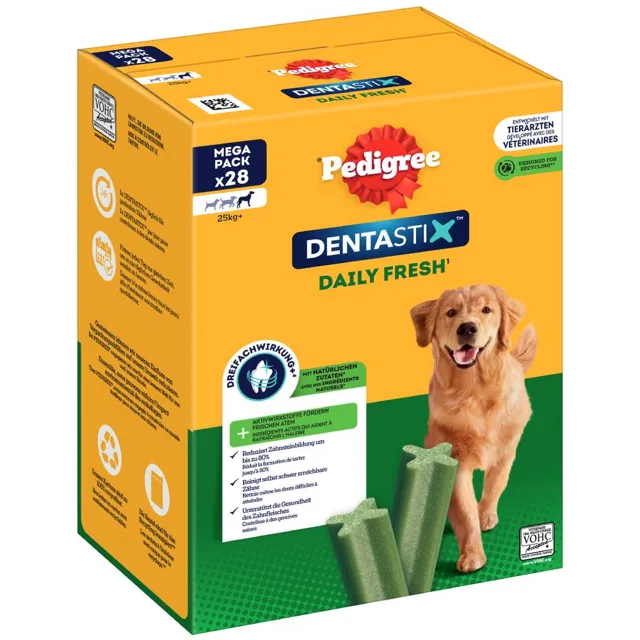 Pedigree Dentastix Fresh každodenní svěžest - 28 ks Large - pro velké psy