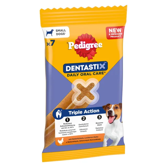 Pedigree Dentastix každodenní péče o zuby - Small, 7 ks (110 g)  - pro mladé a malé psy (5-10 kg)