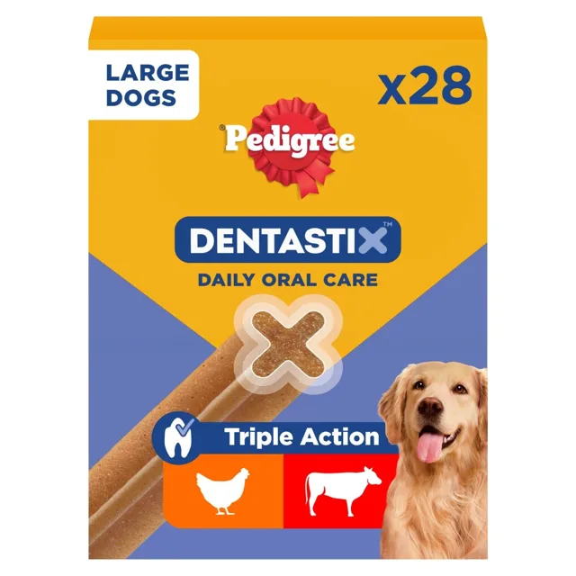 Pedigree dentastix Large Breeds (25+ kg) - pamlsek pro psy velkých plemen 28 ks