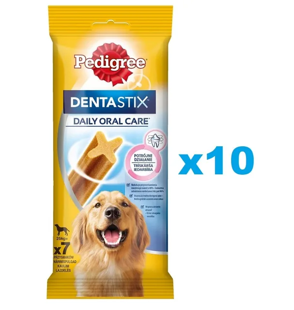 PEDIGREE DentaStix (velká plemena) zubní pamlsek pro psy 70 ks - 10x270g