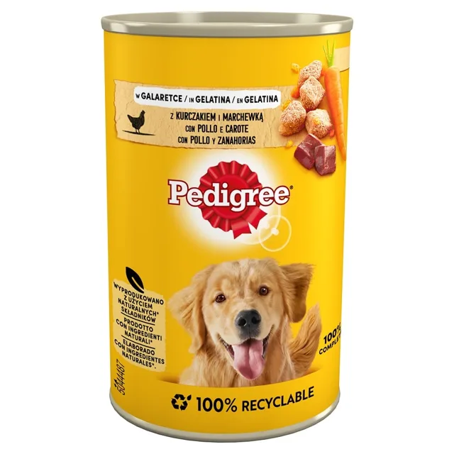 Pedigree Full Life konzerva s kuřecím masem a mrkví v želé 400 g