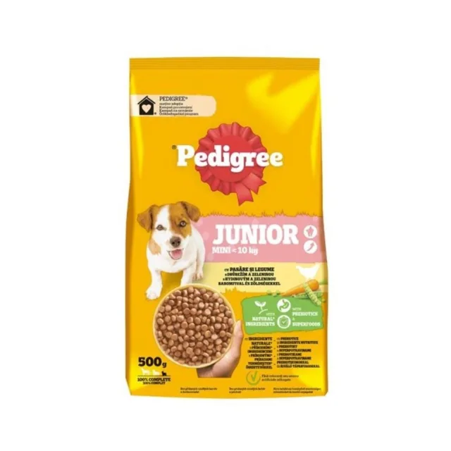 PEDIGREE Junior Mini 500 g pro štěňata malých plemen s drůbežím masem a zeleninou