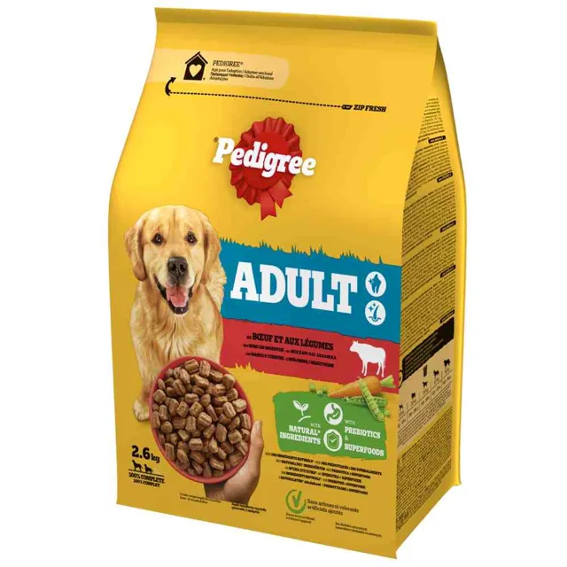 Pedigree Medium Adult s hovězím - 3 x 2,6 kg