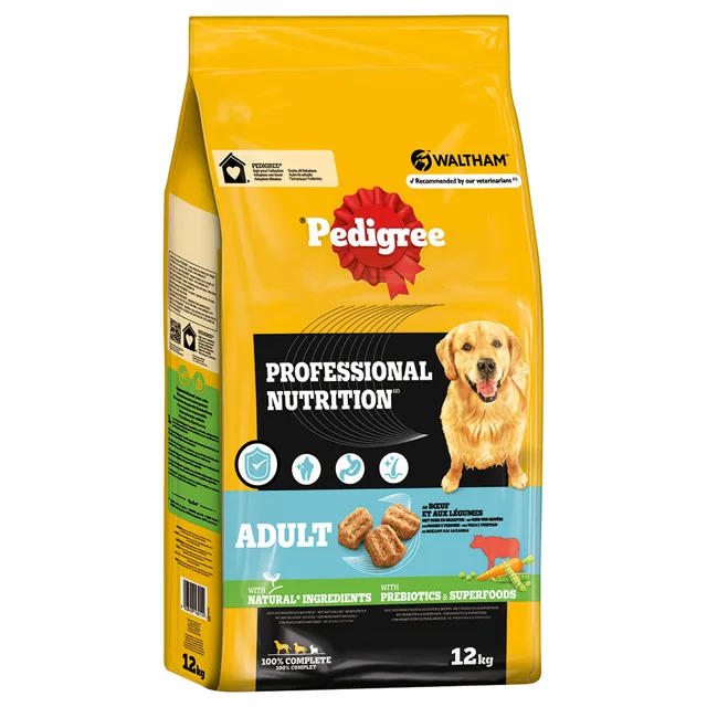 Pedigree Professional Nutrition Adult s hovězím a zeleninou - výhodné balení: 2 × 12 kg
