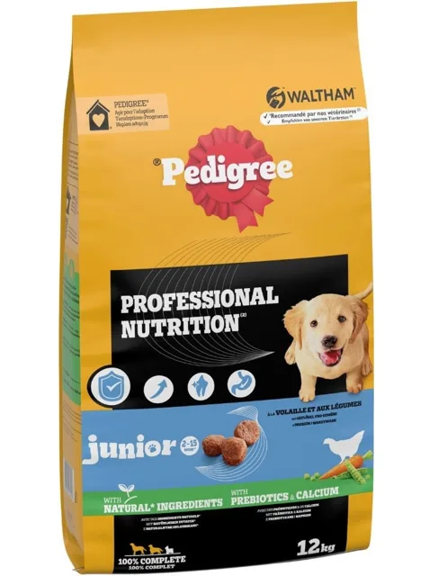 PEDIGREE Professional Nutrition Junior s Drůbežím a Zeleninou 12 kg pro štěňata středních a velkých plemen