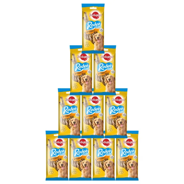 PEDIGREE Rodeo Duos 10 x 123g pamlsky pro dospělé psy s kuřecí a slaninovou příchutí