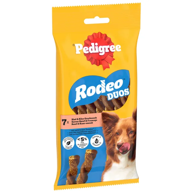 Pedigree Rodeo Duos - kuřecí a slanina (7 ks)