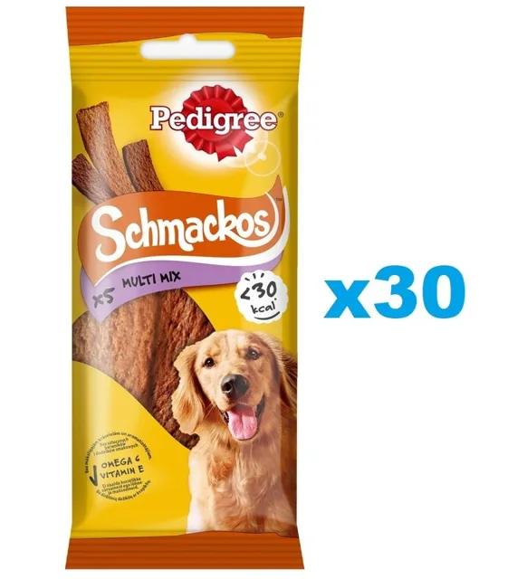 PEDIGREE Schmackos Multi Mix 30x36 g pamlsky ve formě proužků pro psy s hovězím masem