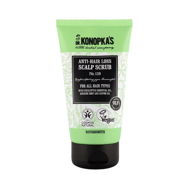 Peeling na pokožku hlavy proti vypadávání vlasů №129 pro všechny typy vlasů - 150 ml - Dr. Konopka's