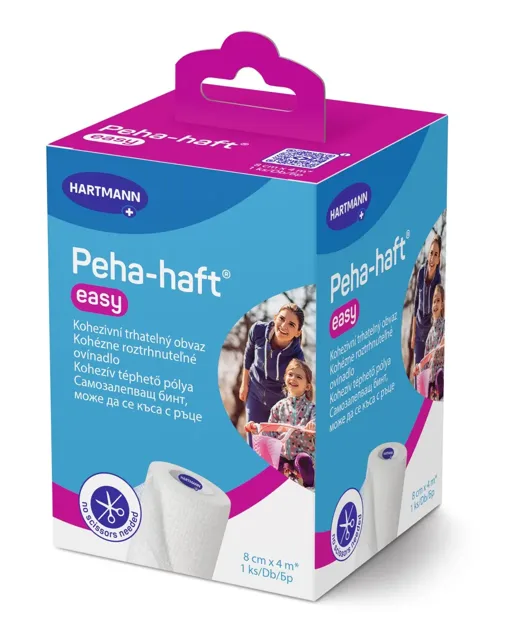 Peha-haft easy kohezivní trhat. obvaz 8 cm x 4 m