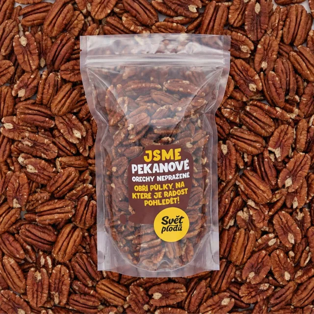 Pekanové ořechy nepražené váha 500g