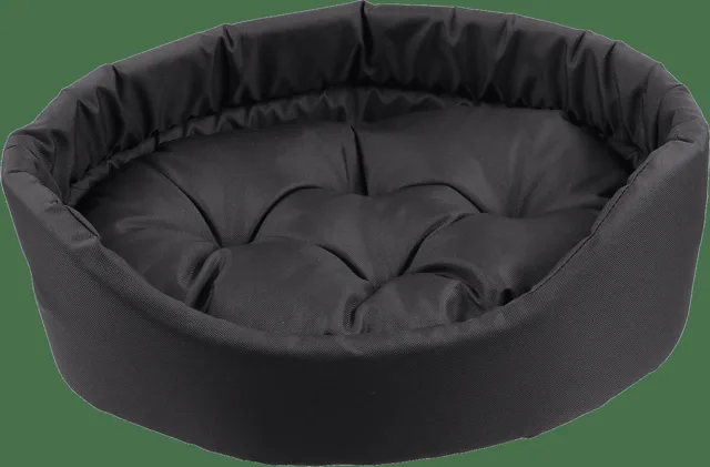 Pelech Dog Fantasy oval s polštářem šedý 60x51x17 cm