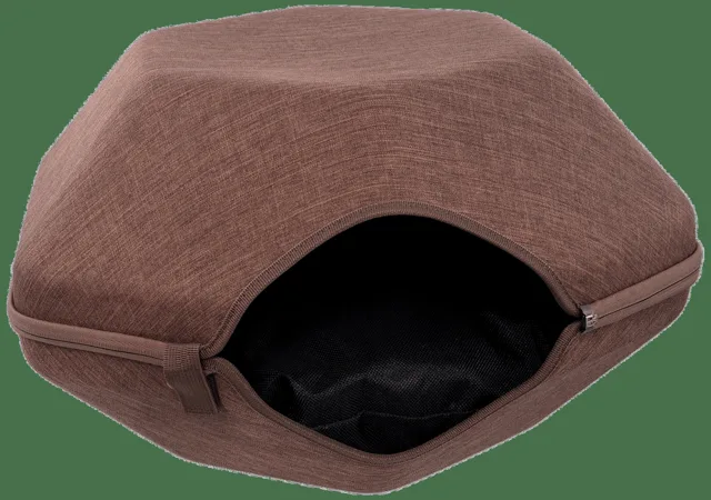 Pelíšek Magic Cat Hexagon hnědý 53cm
