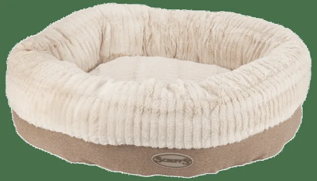 Pelíšek Scruffs Ellen Donut XL 75cm světle hnědý