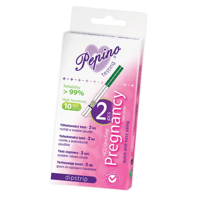 PEPINO Dipstrip těhotenský test 2 ks