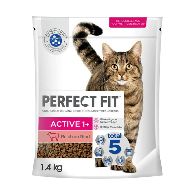 Perfect Fit Active 1+ s hovězím - 1,4 kg