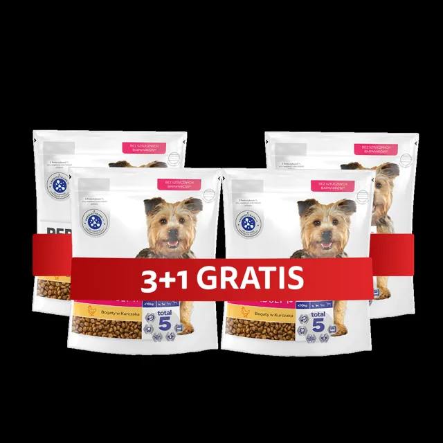 PERFECT FIT Adult 1+ kompletní krmivo pro dospělé psy malých plemen, bohaté na kuře 4 x 825 g 3+1 ZDARMA