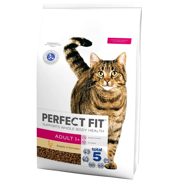 PERFECT FIT Adult 1+ Kompletní suché krmivo pro dospělé kočky bohaté na kuřecí maso 7 kg