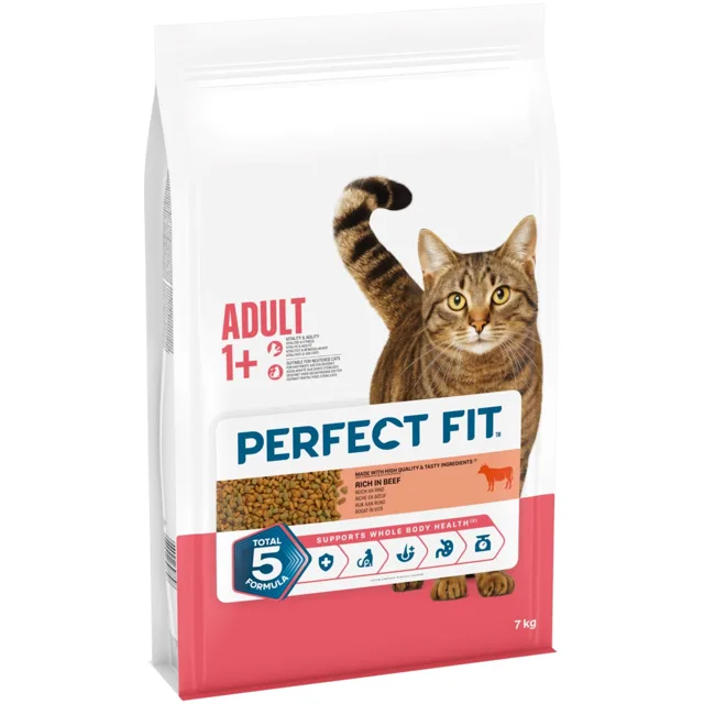 Perfect Fit Adult 1+ s hovězím - Výhodné balení: 2 x 7 kg