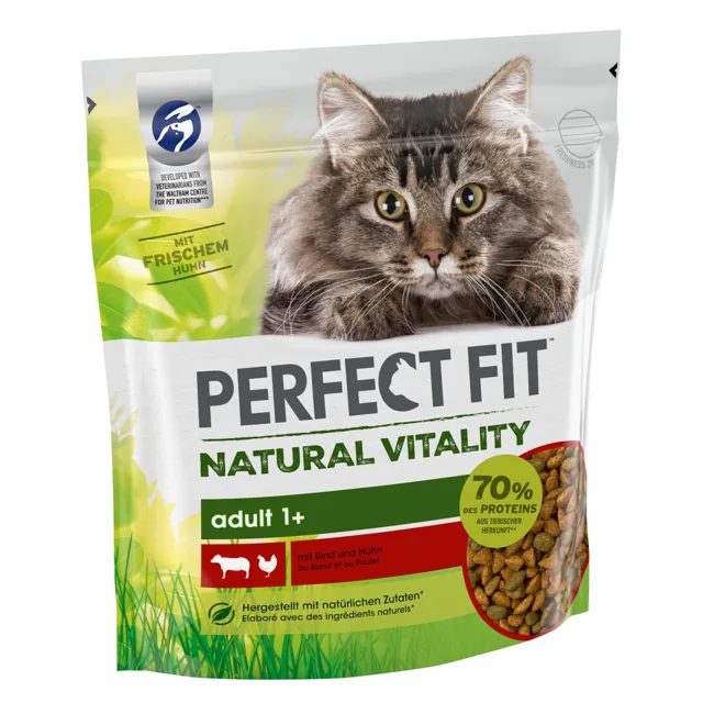 Perfect Fit Natural Vitality Adult 1+ hovězí a kuřecí - 650 g