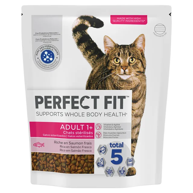 Perfect Fit Sterile 1+ s lososem - 2 x 2,8 kg