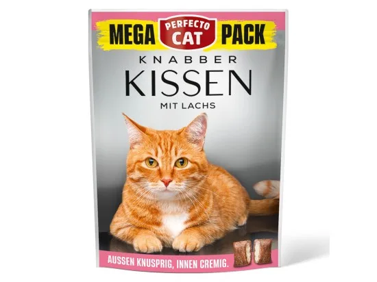 Perfecto Cat polštářky Mega pro kočky losos 150 g