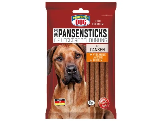 Perfecto Dog tyčinky pro psy s hovězím bachorem 15 ks