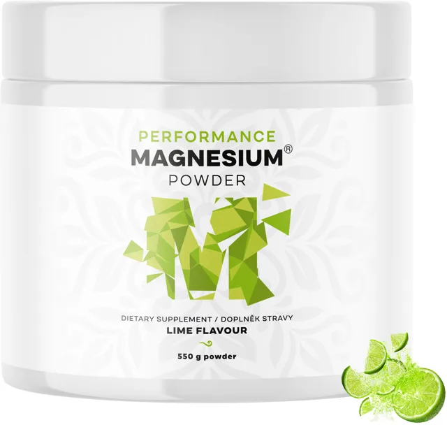 Performance Magnesium® Powder, hořčík bisglycinát v prášku, 90 dávek, 550 g Příchuť: Limetka
