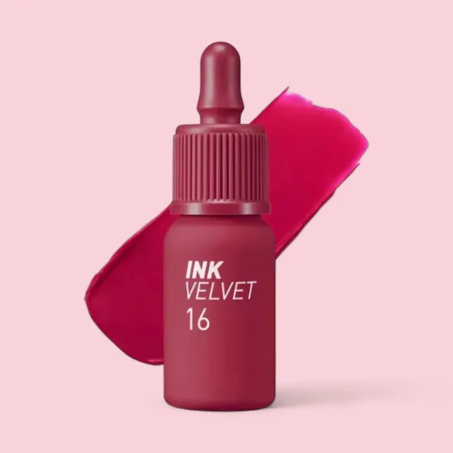 Peripera - Ink Velvet -  Tint na rty - odstín 16 Heart Fuchsia Pink 4 g