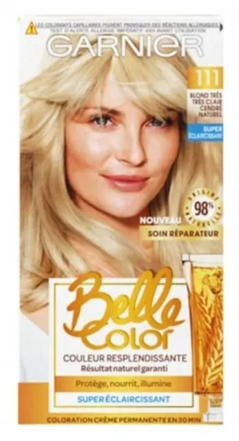 Permanentní barva na vlasy Garnier Belle Color 111 Extra světlá popelavě blond