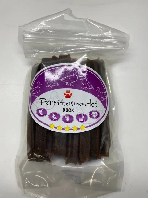 Perrito kachní dentální kříž 200g+100g ZDARMA