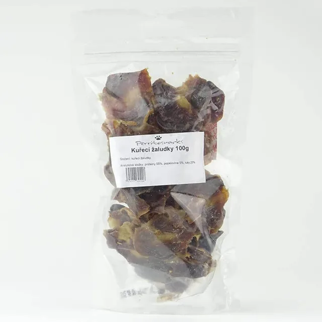 Perrito kuřecí žaludky pro psy | 100g