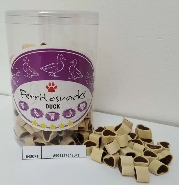 Perrito srdíčka pro malé psy z ryby a kachny | 200+100 g ZDARMA