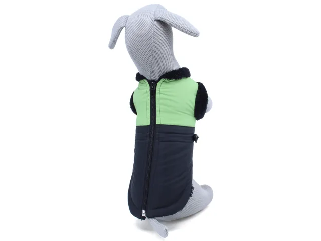 Pes-tex Bruno zimní bunda pro psa Barva: Černo-zelená, Délka zad (cm): 31, Obvod hrudníku: 24 - 42 cm